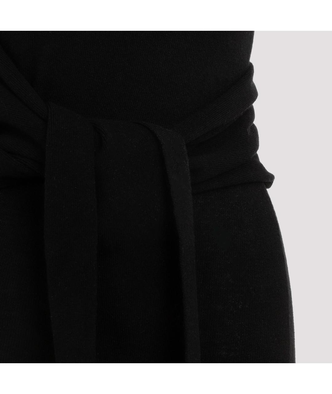 MM6 MAISON MARGIELA Черное шерстяное повседневное платье, фото 4