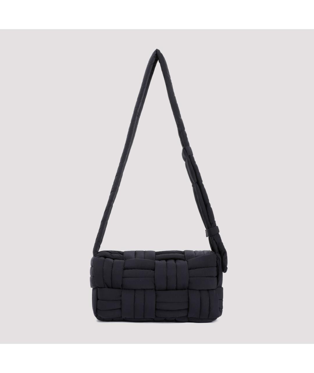 BOTTEGA VENETA Черная синтетическая сумка на плечо, фото 3
