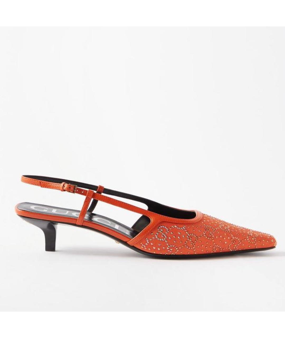 GUCCI Оранжевое туфли, фото 7