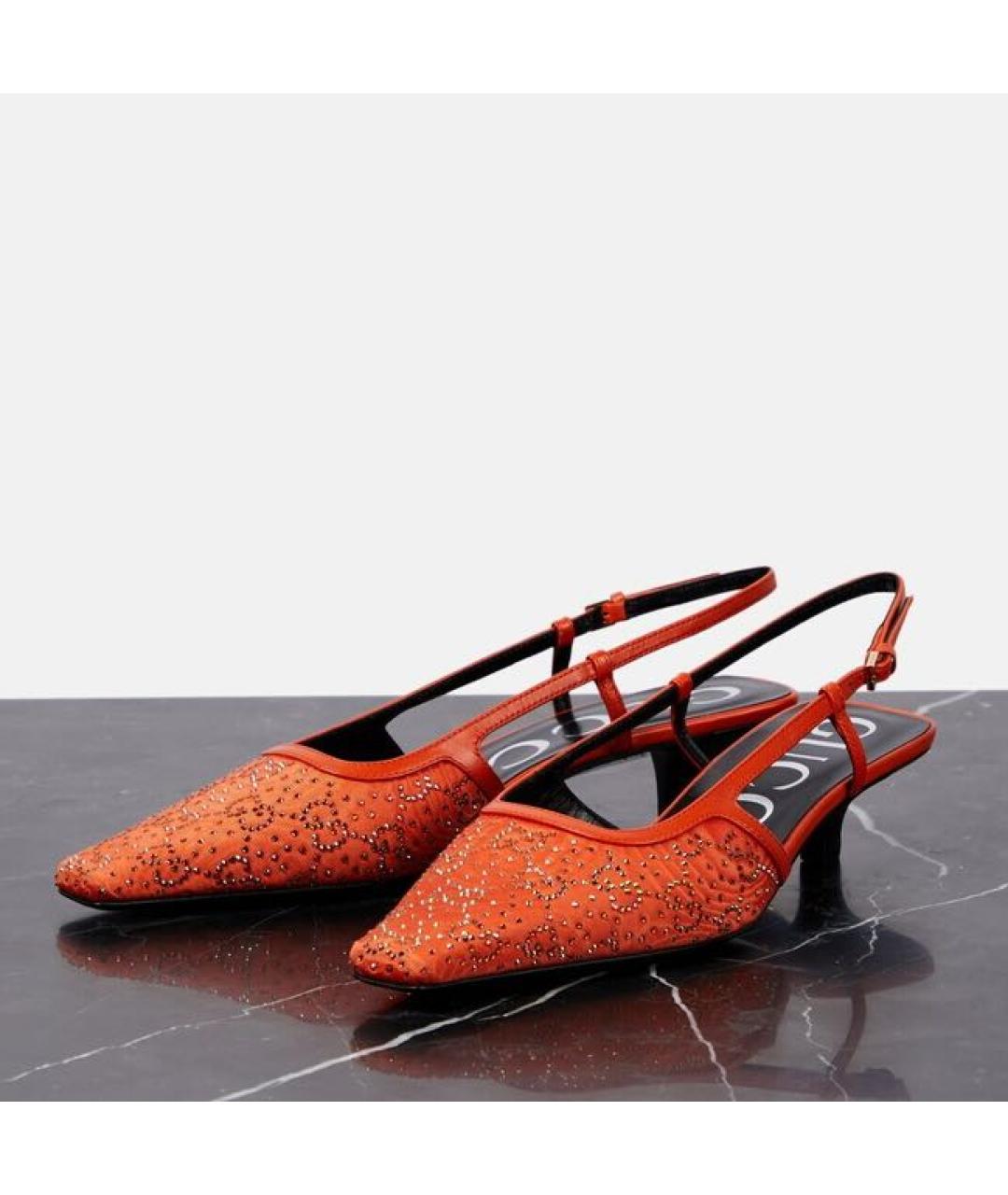 GUCCI Оранжевое туфли, фото 2