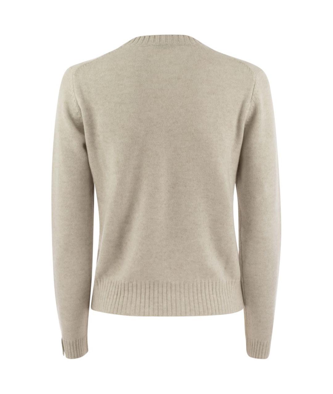 BRUNELLO CUCINELLI Бежевый джемпер / свитер, фото 2