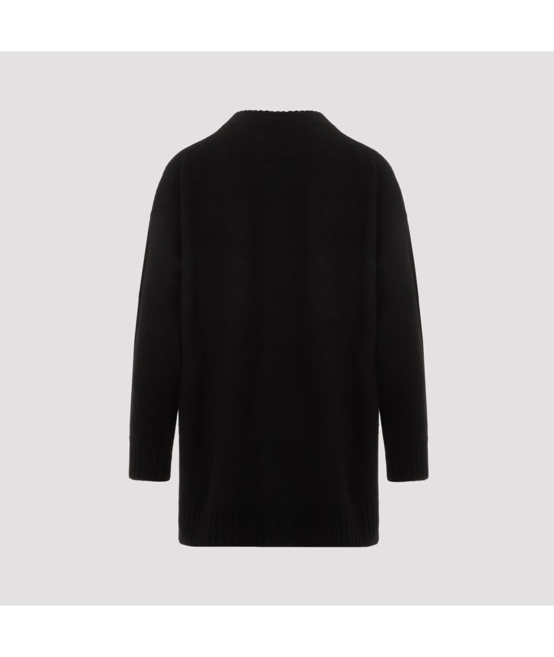 JIL SANDER Черный шерстяной джемпер / свитер, фото 3