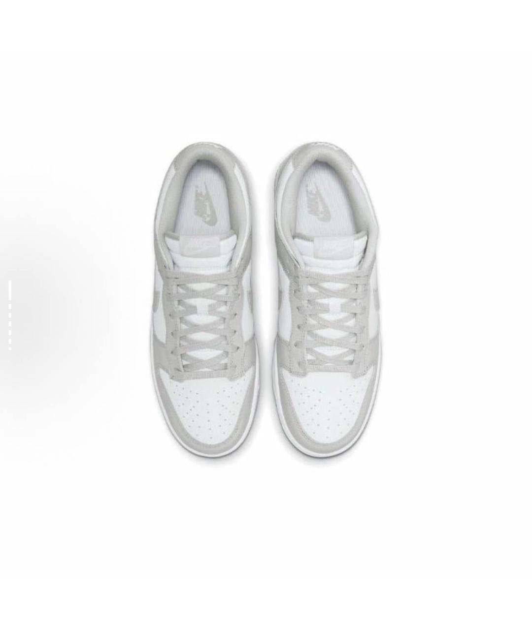 NIKE Серые кожаные низкие кроссовки / кеды, фото 3