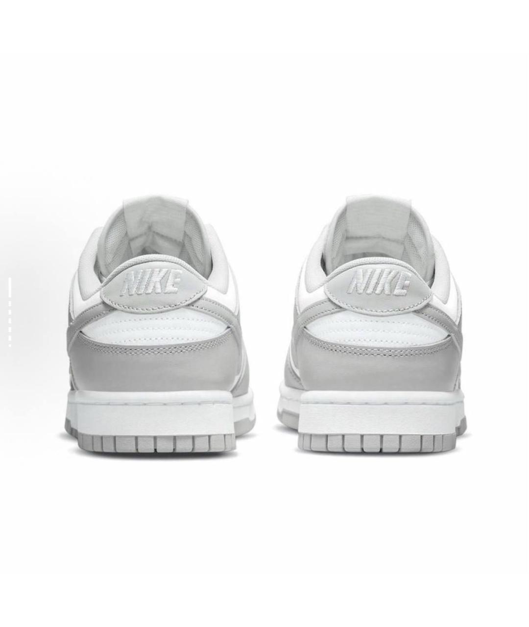 NIKE Серые кожаные низкие кроссовки / кеды, фото 4