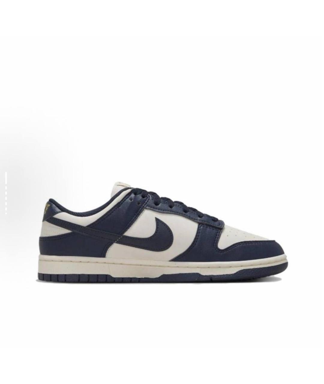NIKE Темно-синие кожаные низкие кроссовки / кеды, фото 6