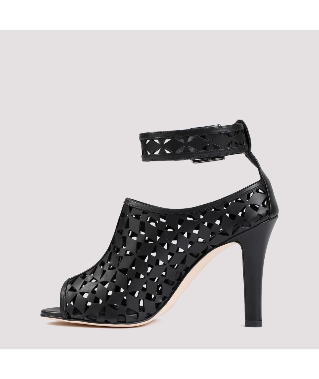 MANOLO BLAHNIK Черные кожаные туфли, фото 3