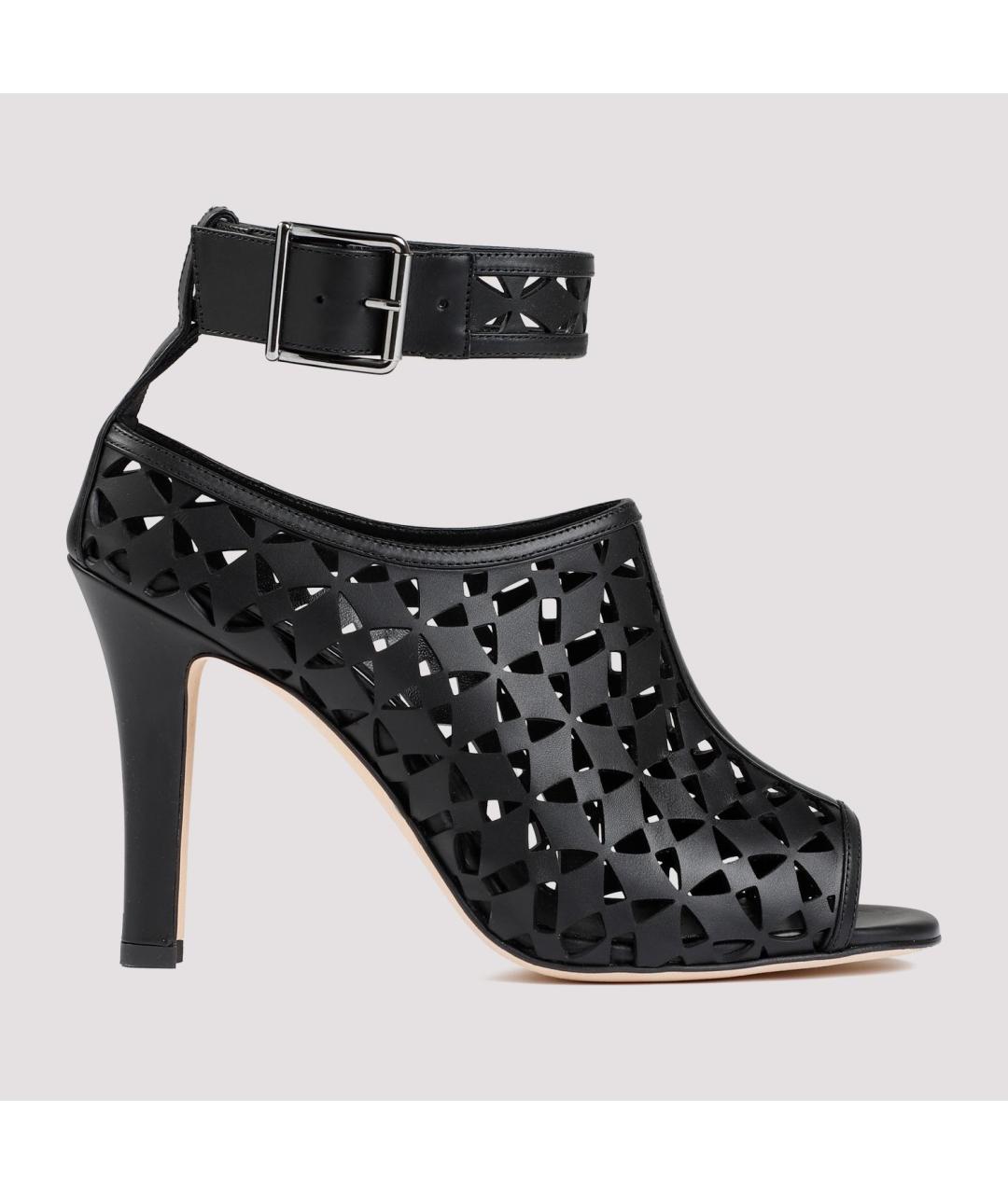 MANOLO BLAHNIK Черные кожаные туфли, фото 2