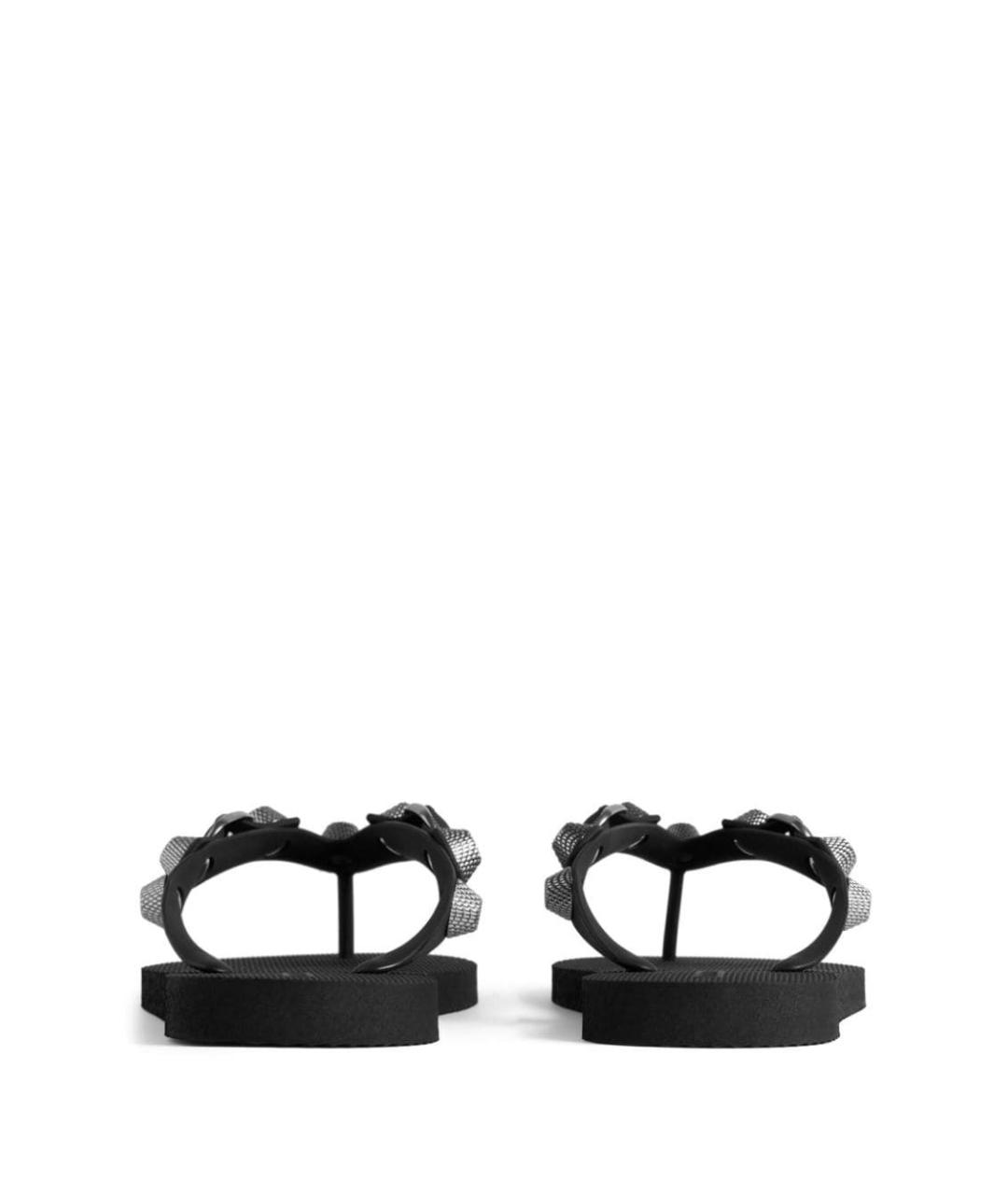 BALENCIAGA Черные шлепанцы, фото 4