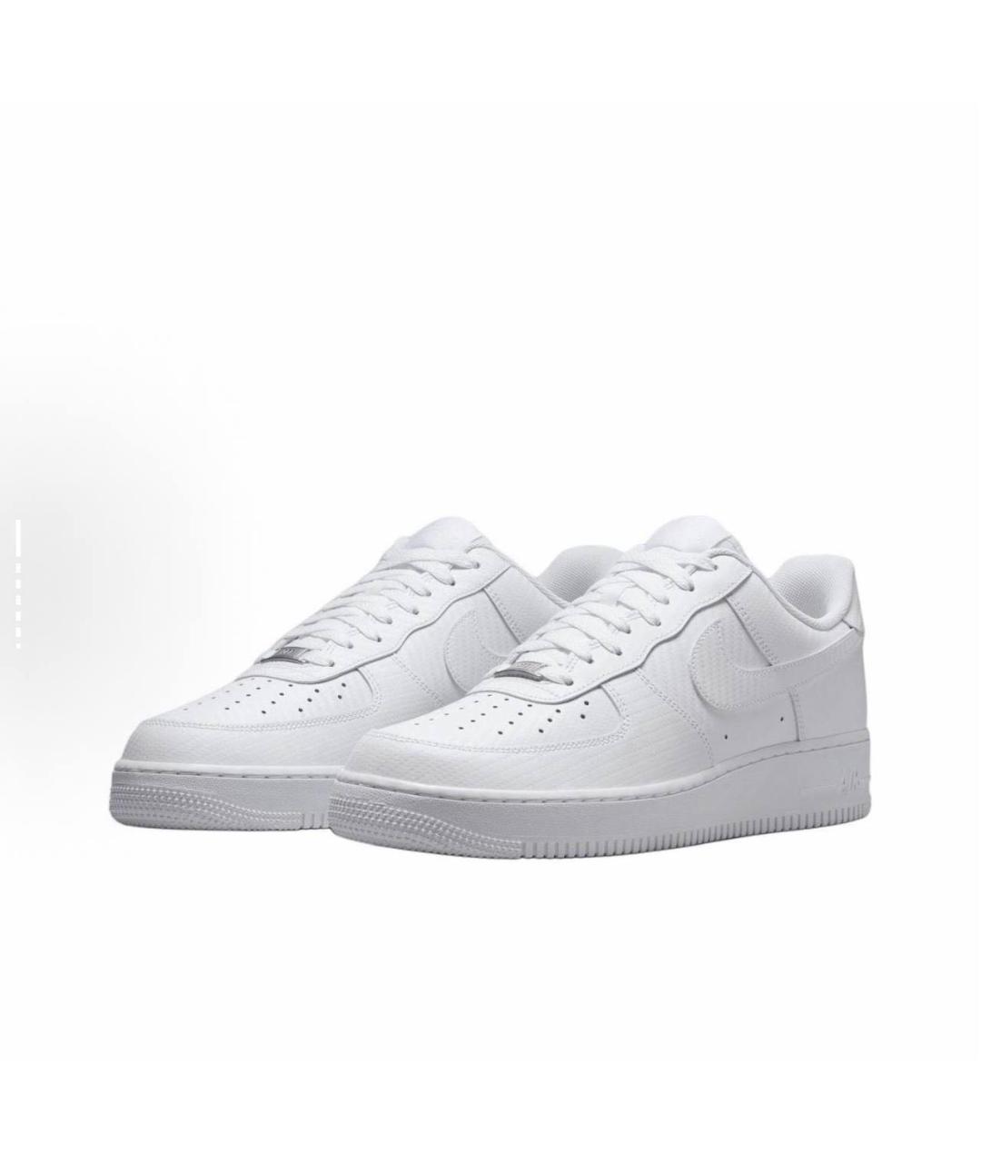 NIKE Белые кожаные низкие кроссовки / кеды, фото 3