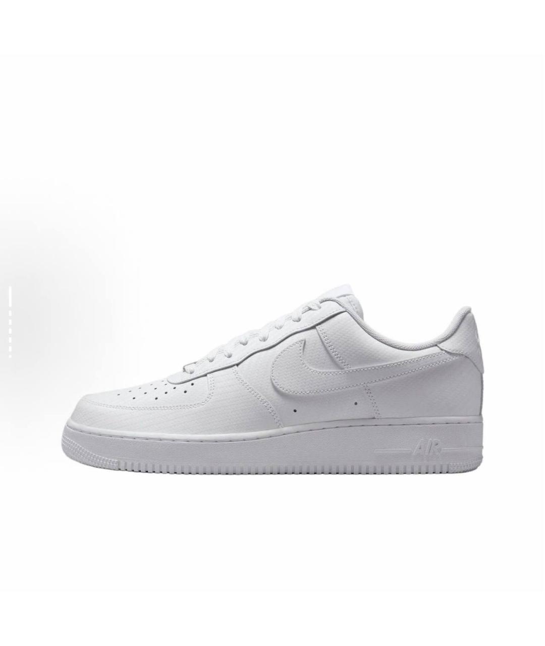 NIKE Белые кожаные низкие кроссовки / кеды, фото 2