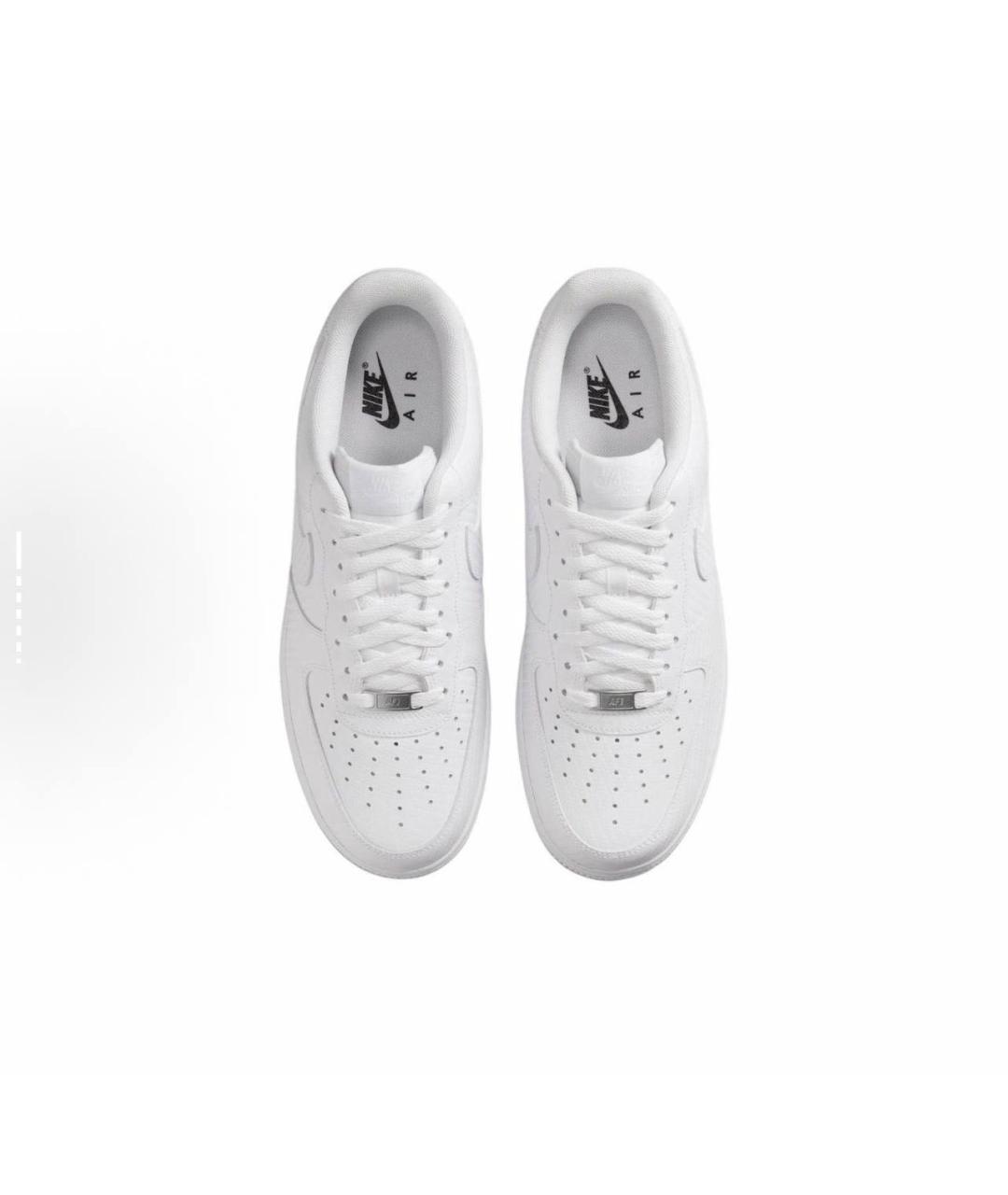 NIKE Белые кожаные низкие кроссовки / кеды, фото 4