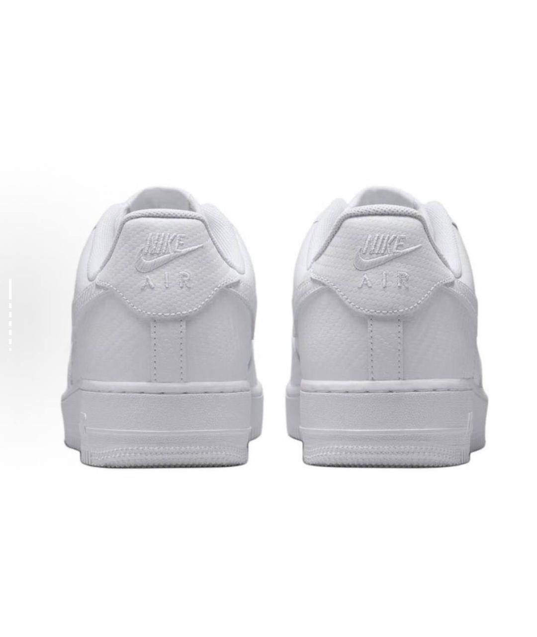 NIKE Белые кожаные низкие кроссовки / кеды, фото 5