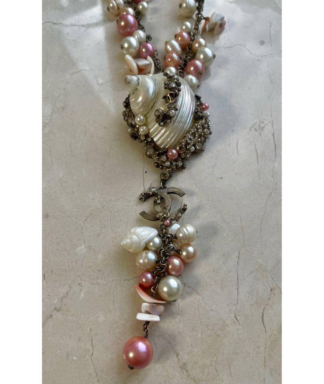 CHANEL Розовое колье, фото 4