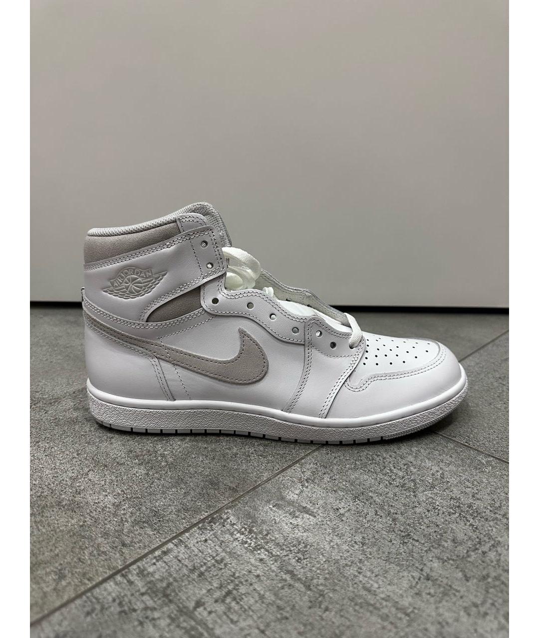 NIKE Белые кожаные высокие кроссовки / кеды, фото 9