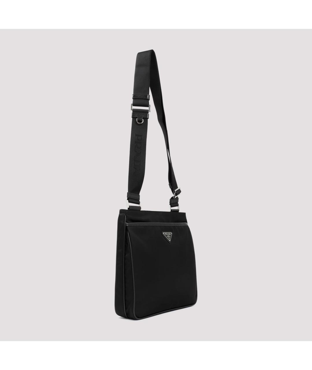 PRADA Черная синтетическая сумка на плечо, фото 3