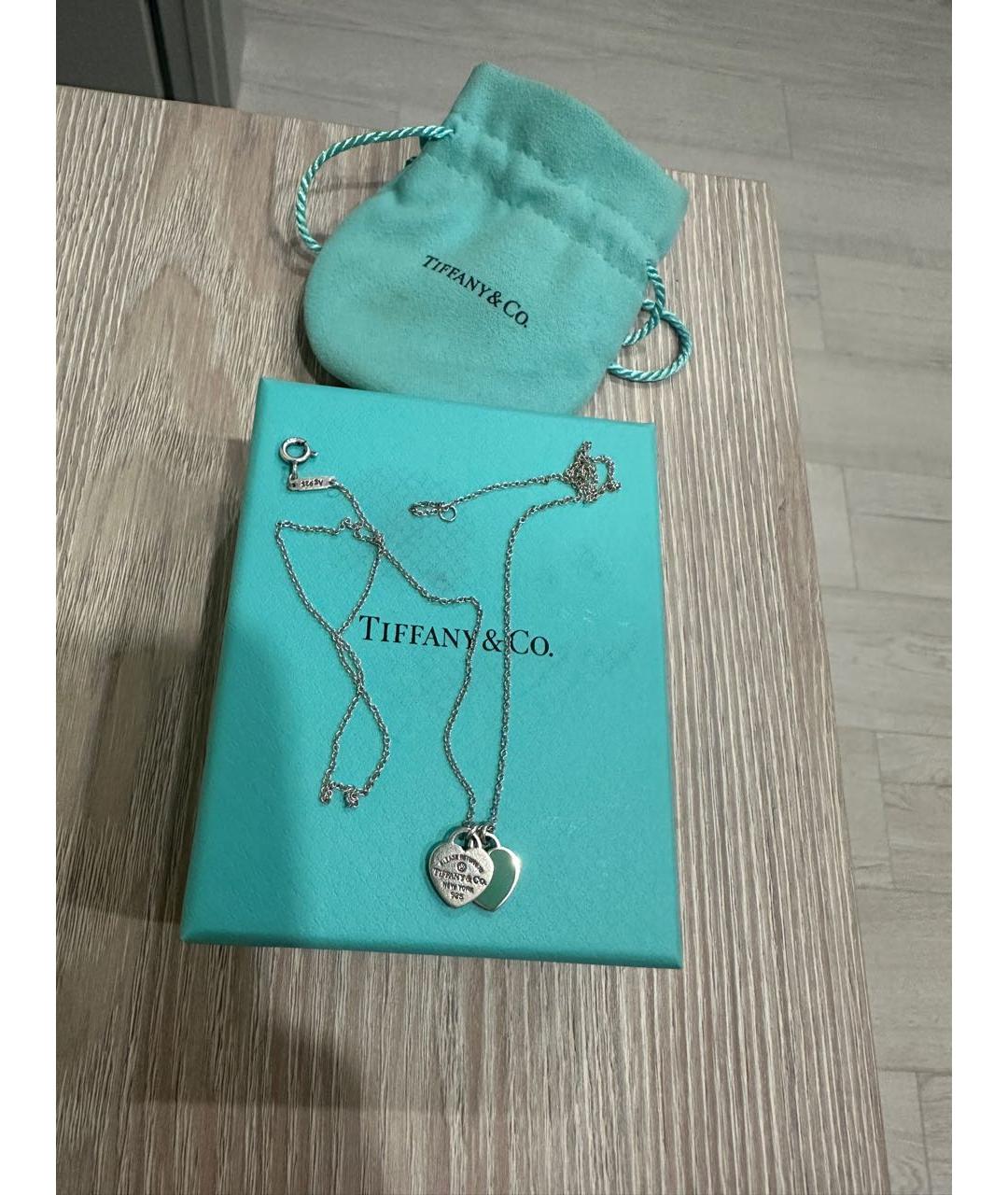 TIFFANY&CO Бирюзовая серебряная подвеска, фото 2