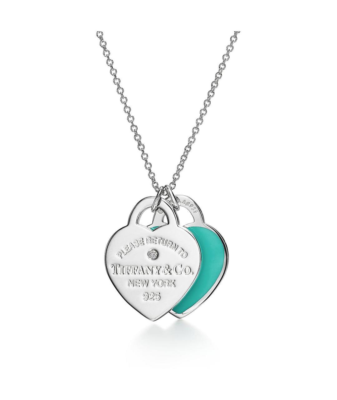 TIFFANY&CO Бирюзовая серебряная подвеска, фото 6