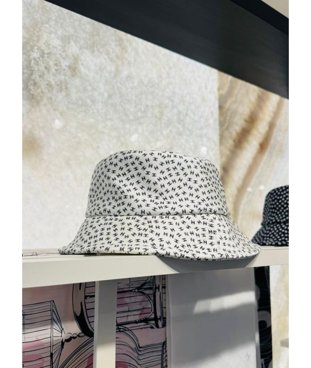 CHANEL Белая хлопковая панама, фото 3