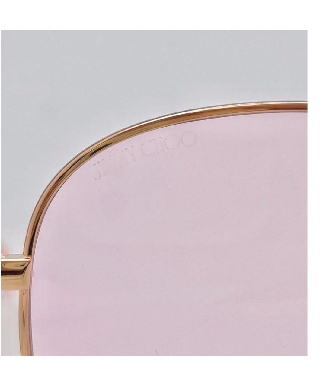 JIMMY CHOO Розовые пластиковые солнцезащитные очки, фото 5