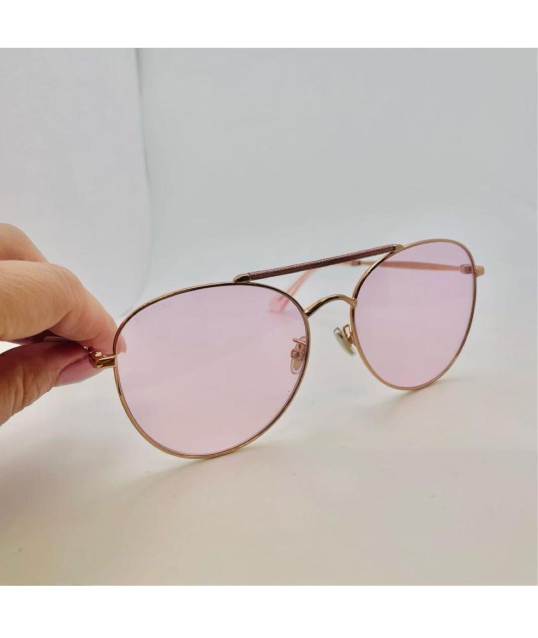 JIMMY CHOO Розовые пластиковые солнцезащитные очки, фото 8