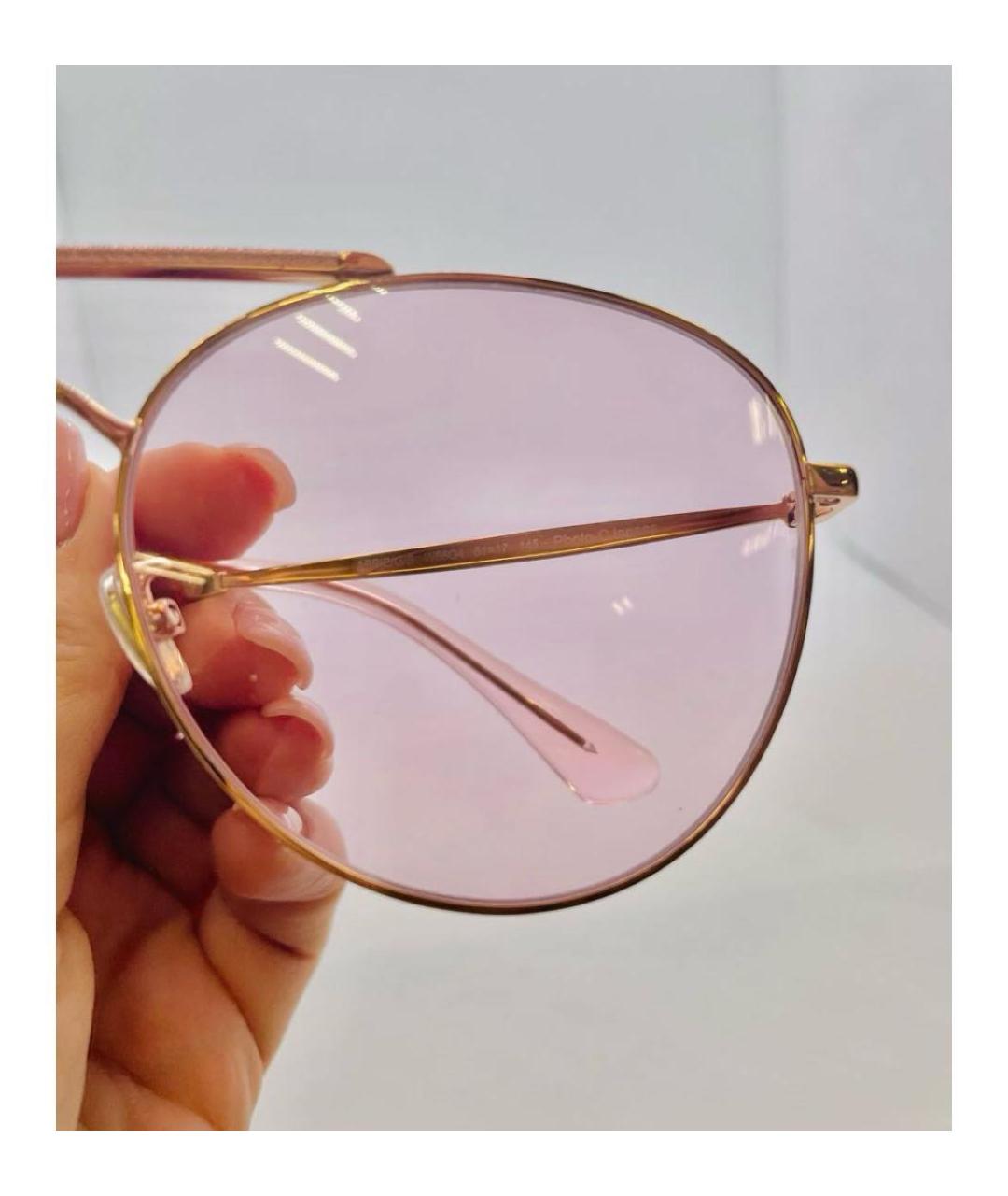 JIMMY CHOO Розовые пластиковые солнцезащитные очки, фото 7