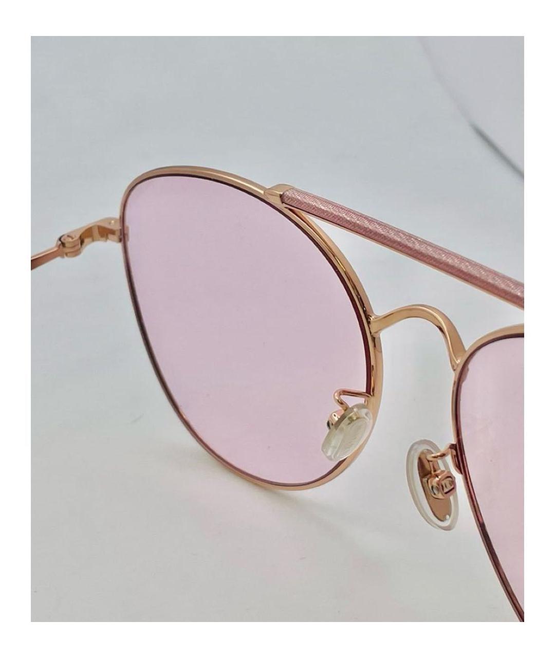 JIMMY CHOO Розовые пластиковые солнцезащитные очки, фото 3