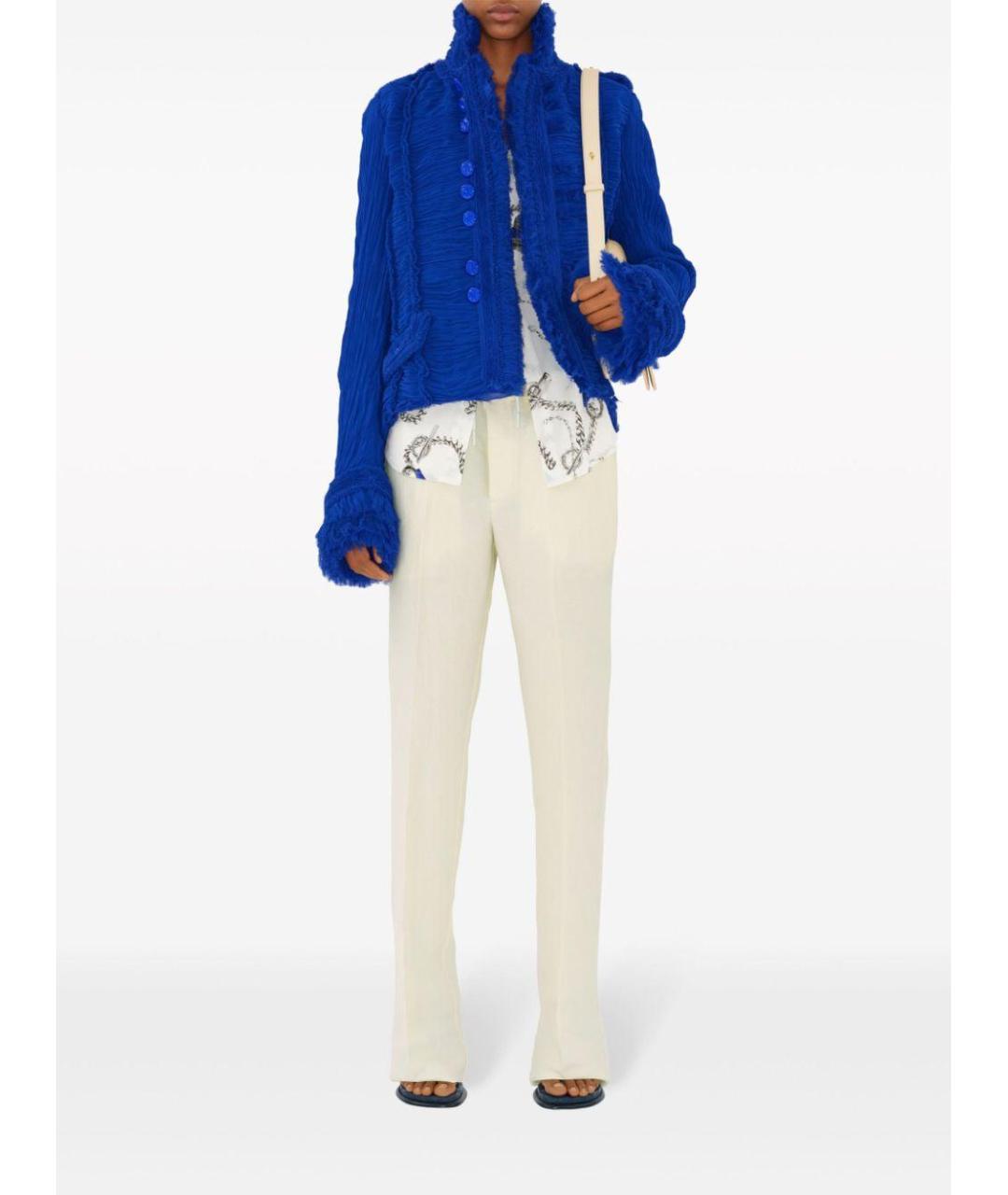 BURBERRY Бежевые прямые брюки, фото 2