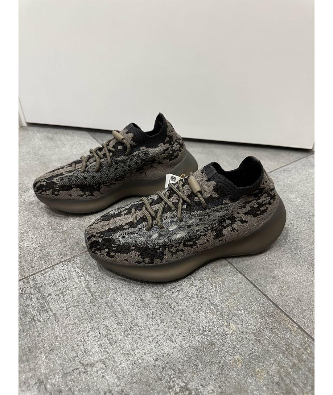 ADIDAS YEEZY Серые текстильные кроссовки, фото 6