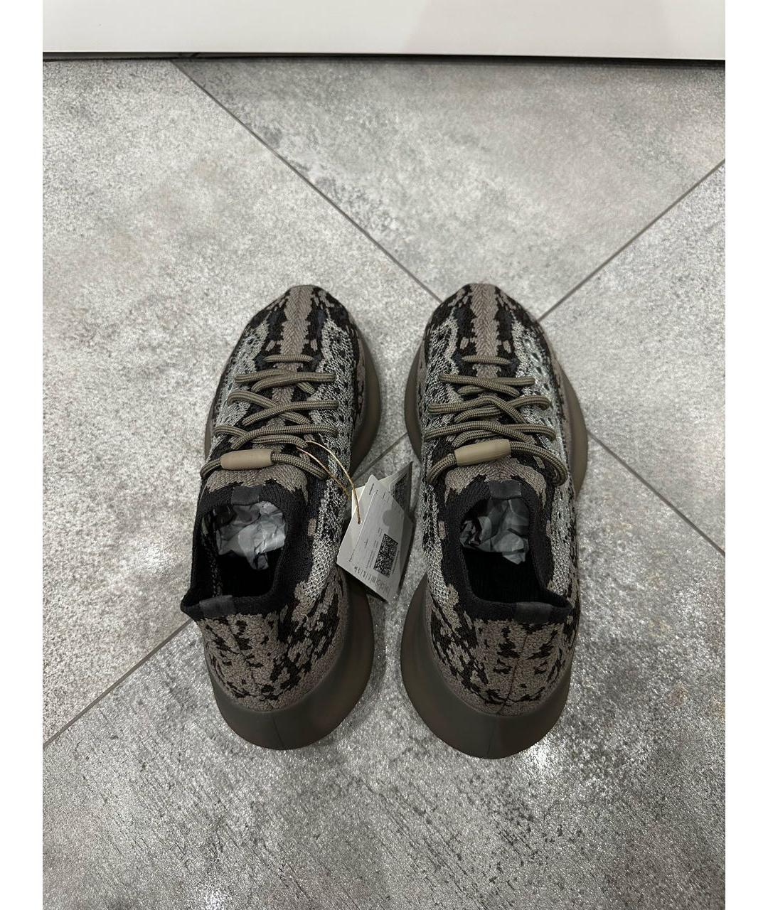 ADIDAS YEEZY Серые текстильные кроссовки, фото 3
