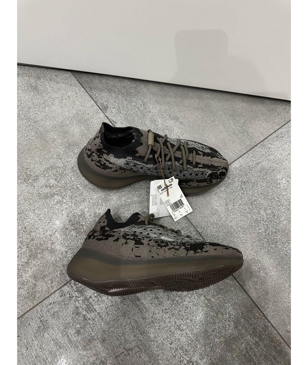 ADIDAS YEEZY Серые текстильные кроссовки, фото 7