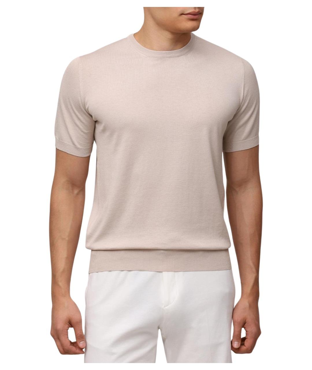 PANICALE Бежевая футболка, фото 4