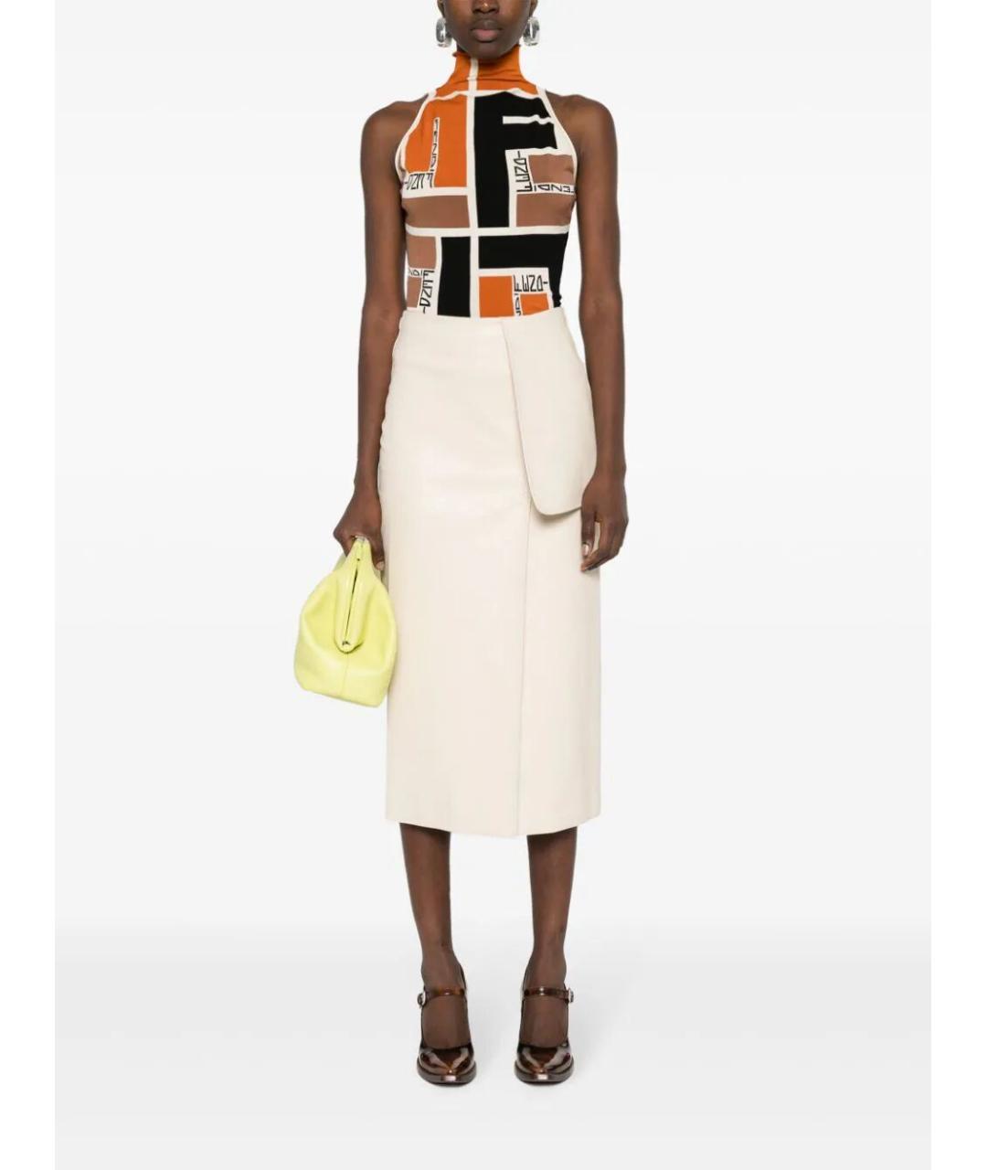 FENDI Мульти полиэстеровая майка, фото 5