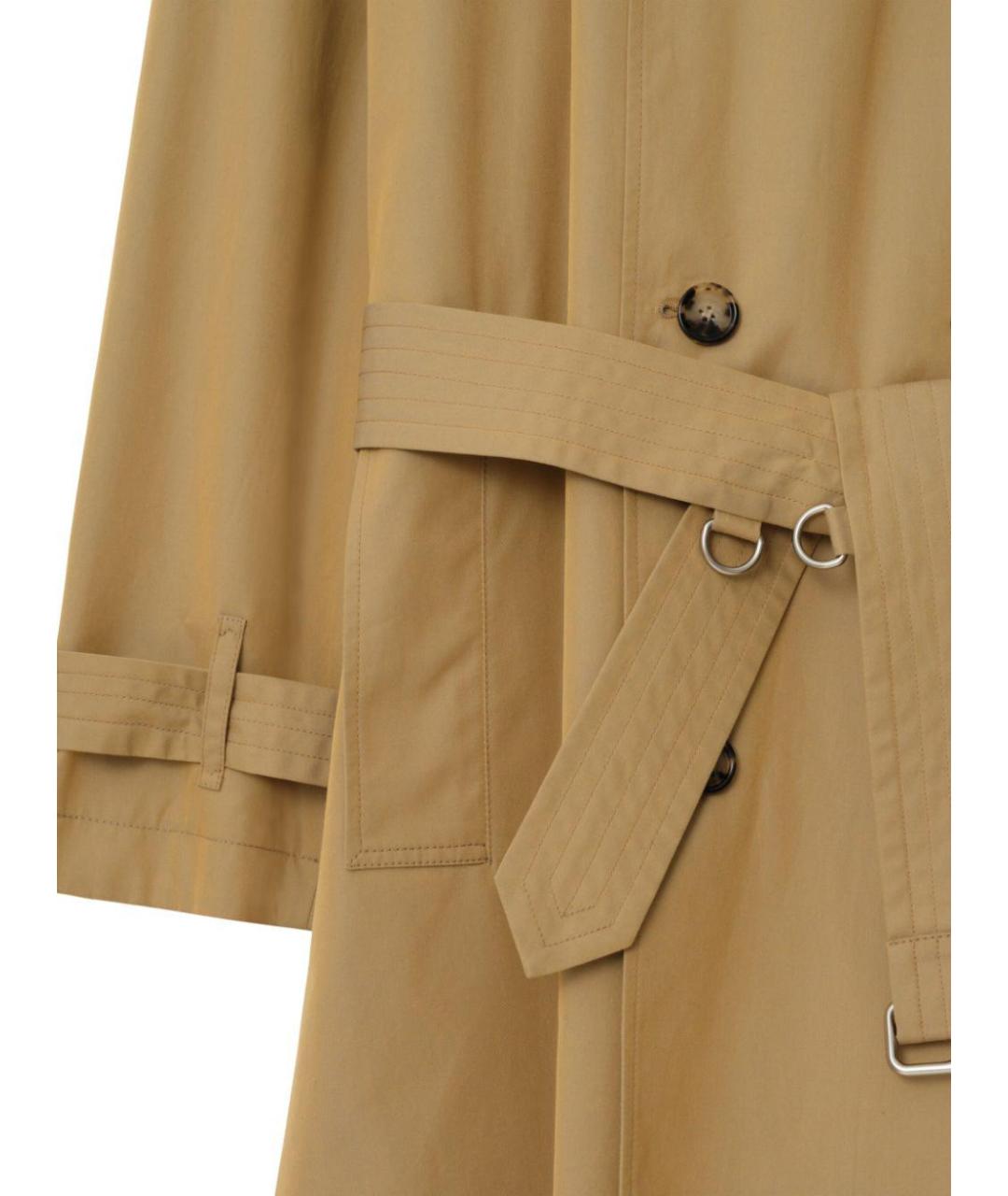 BURBERRY Бежевое хлопковое пальто, фото 5