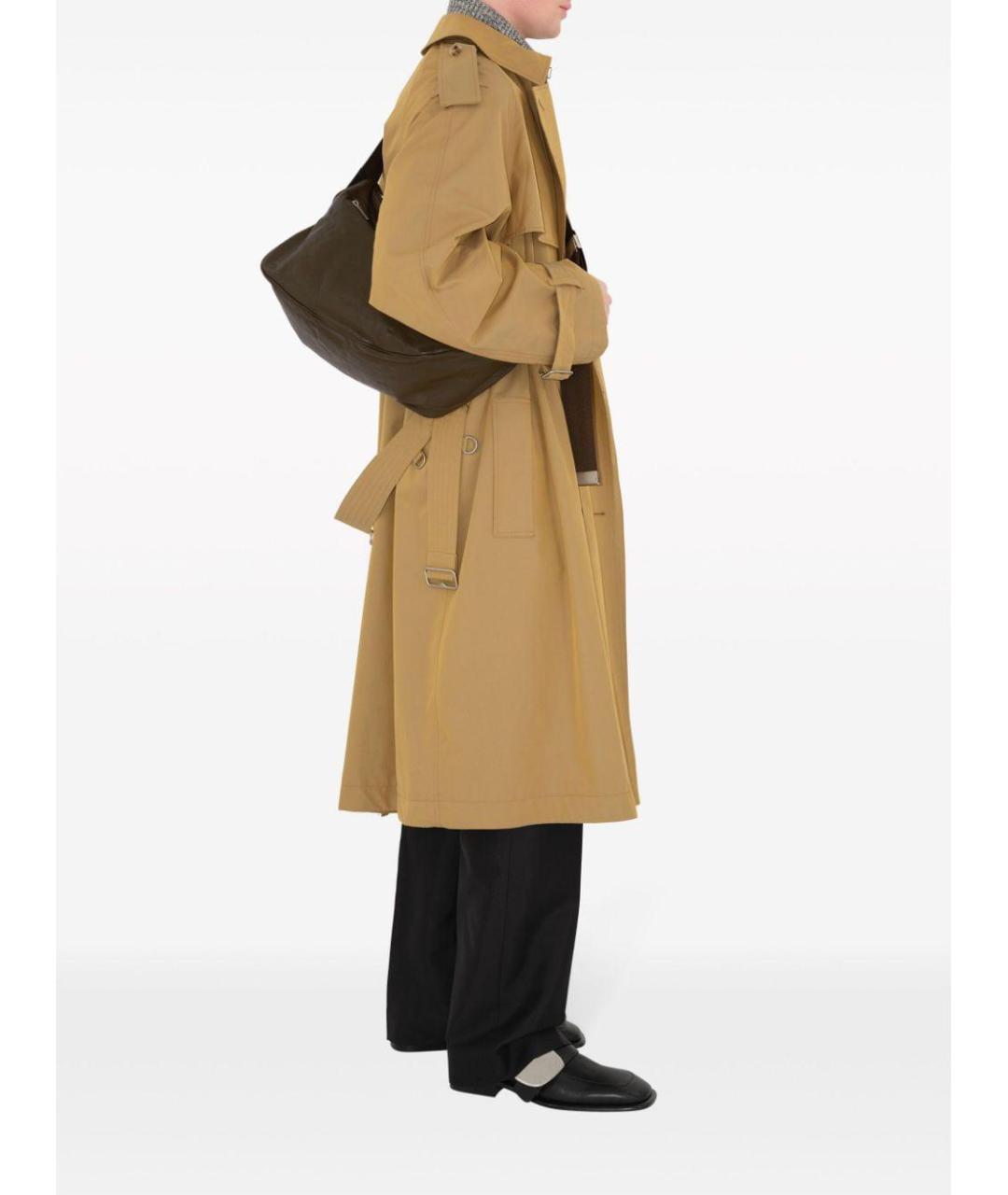 BURBERRY Бежевое хлопковое пальто, фото 3