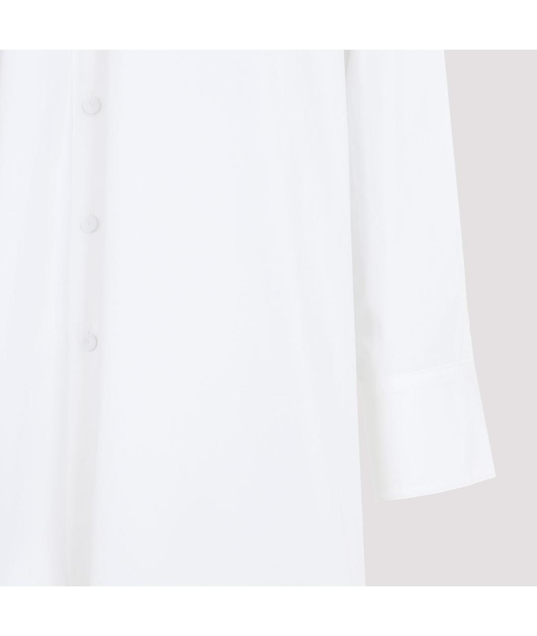 JIL SANDER Белая хлопковая рубашка, фото 4