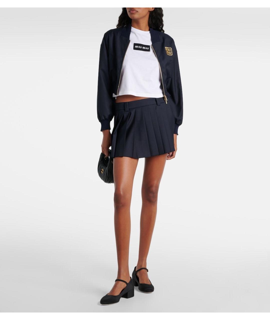 MIU MIU Черные текстильные туфли, фото 3