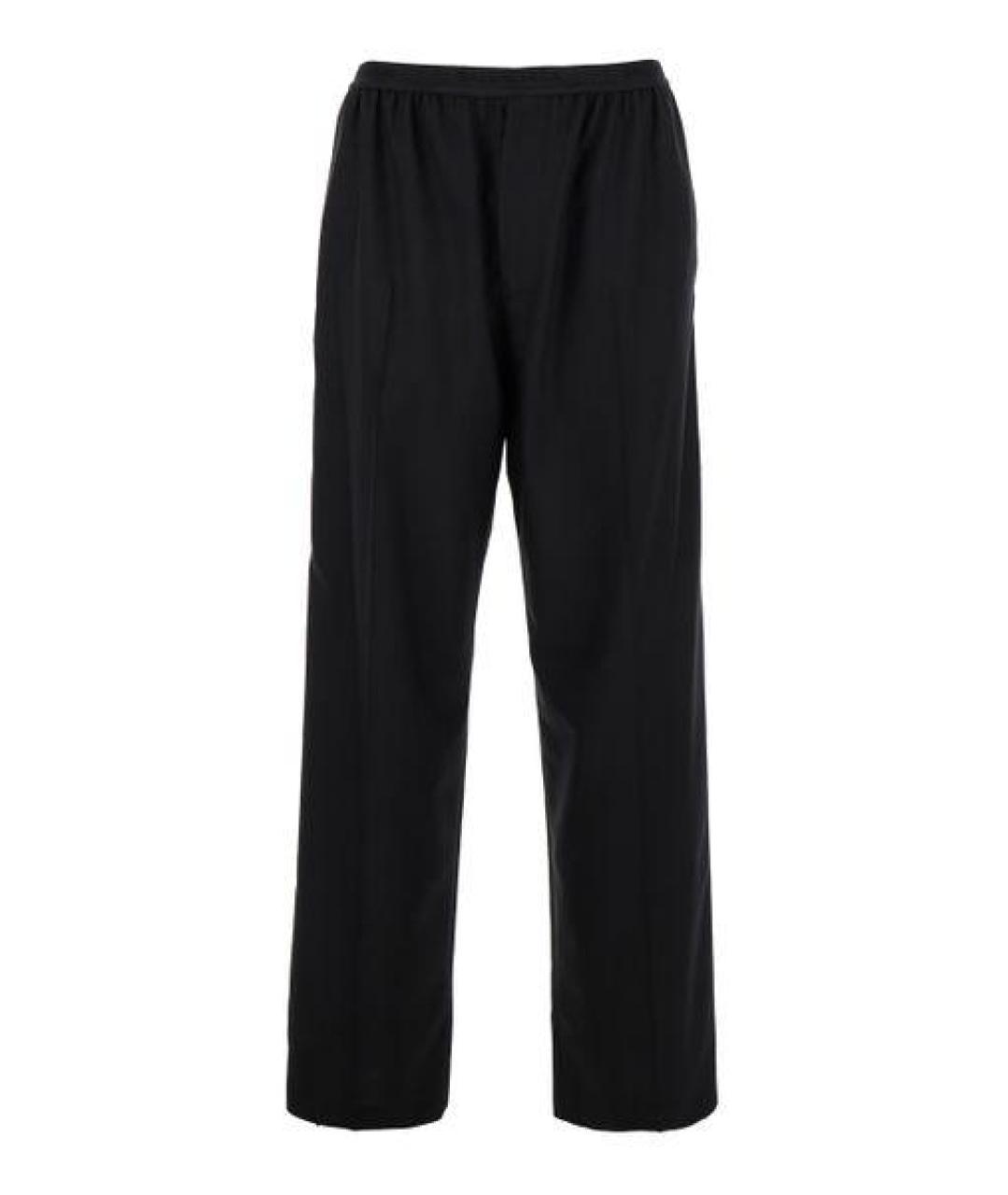 BALENCIAGA Черные хлопковые повседневные брюки, фото 1