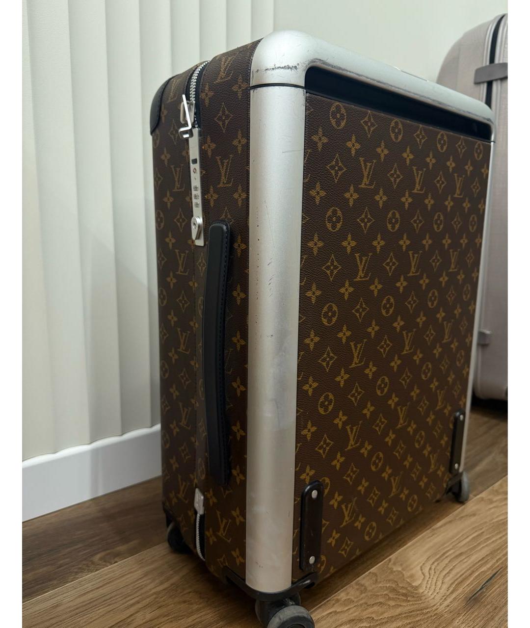 LOUIS VUITTON Коричневый чемодан, фото 5