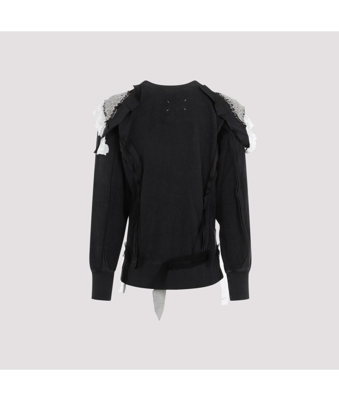 MAISON MARGIELA Черный хлопковый джемпер / свитер, фото 2