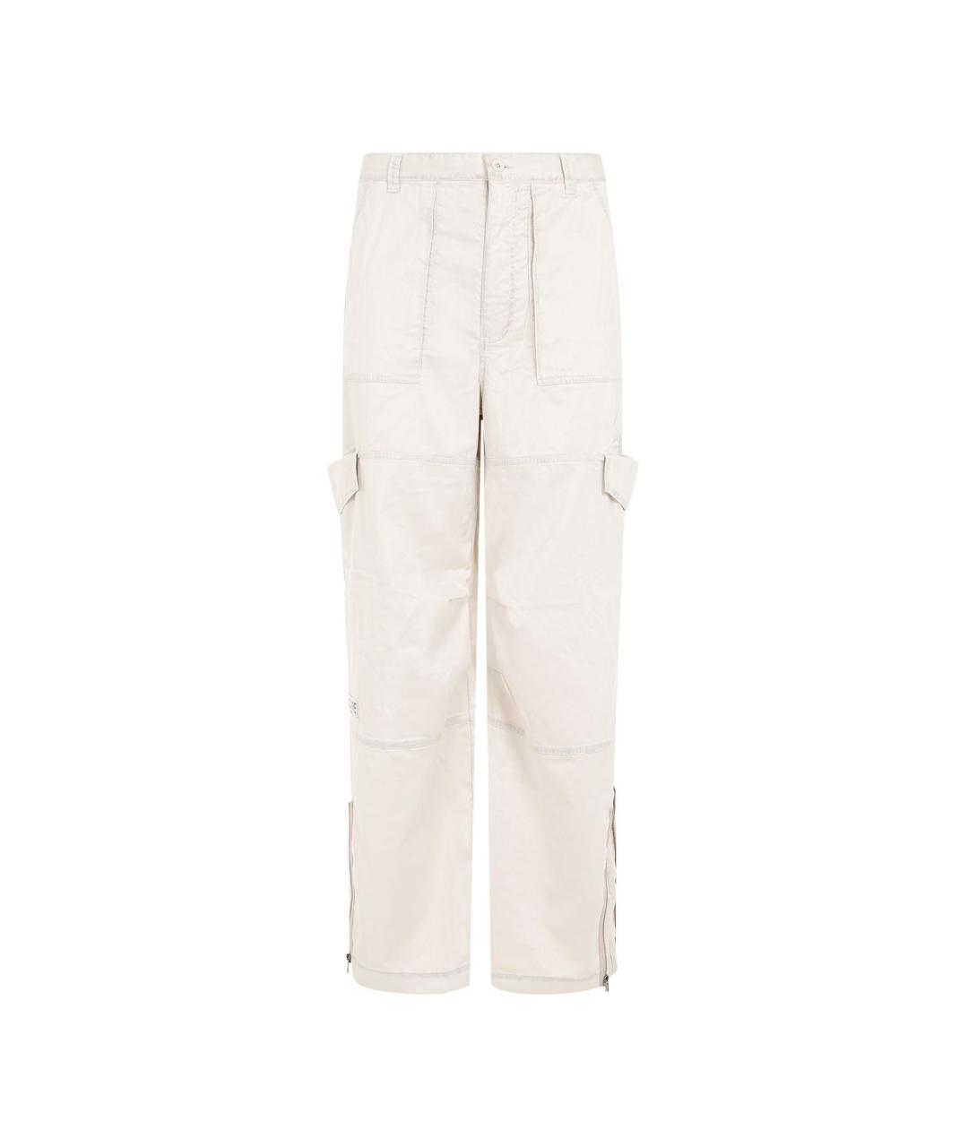 ACNE STUDIOS Бежевые полиэстеровые повседневные брюки, фото 1