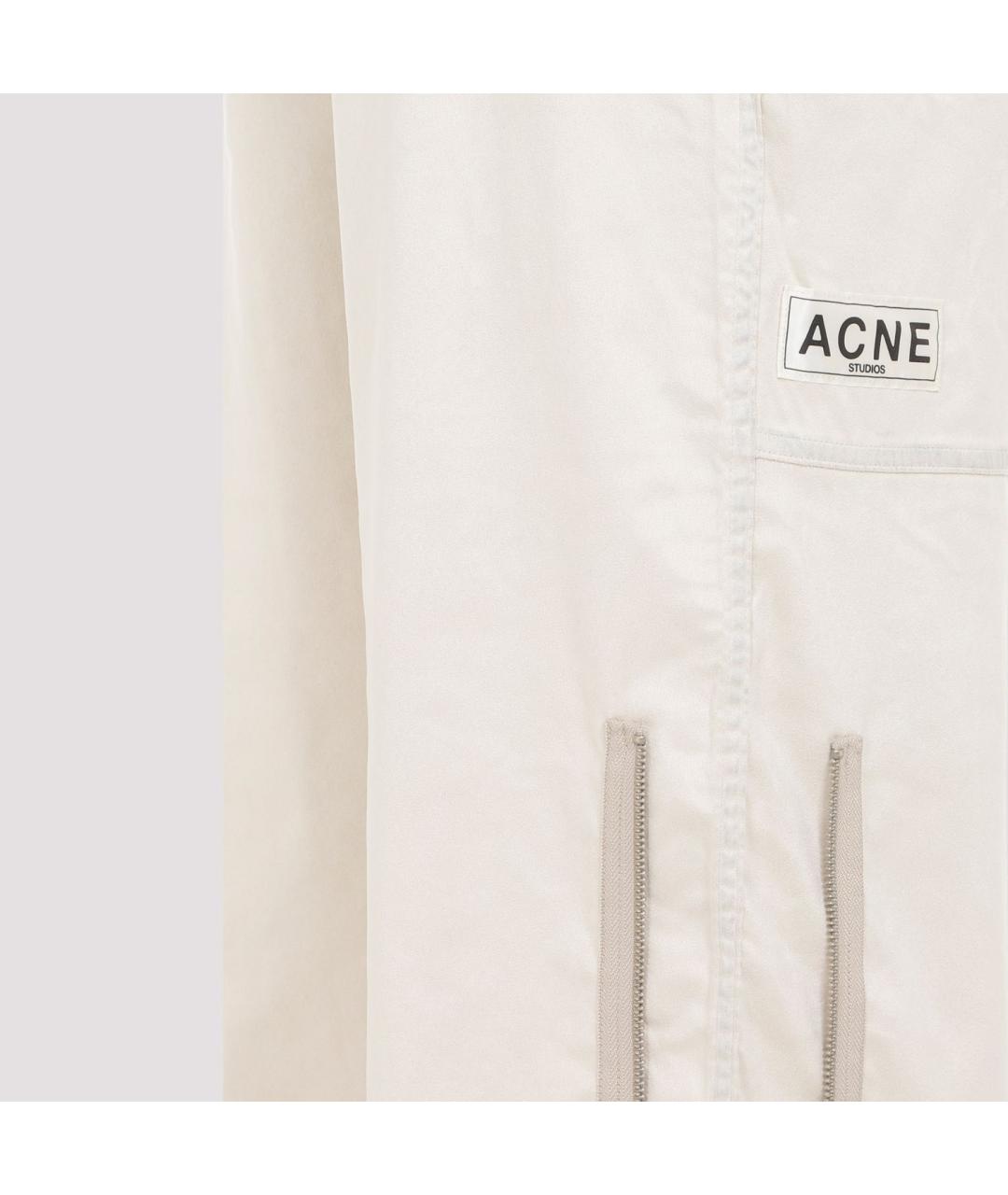 ACNE STUDIOS Бежевые полиэстеровые повседневные брюки, фото 4