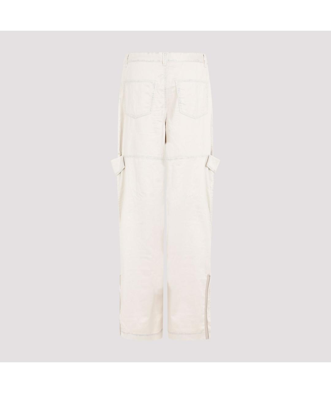 ACNE STUDIOS Бежевые полиэстеровые повседневные брюки, фото 2