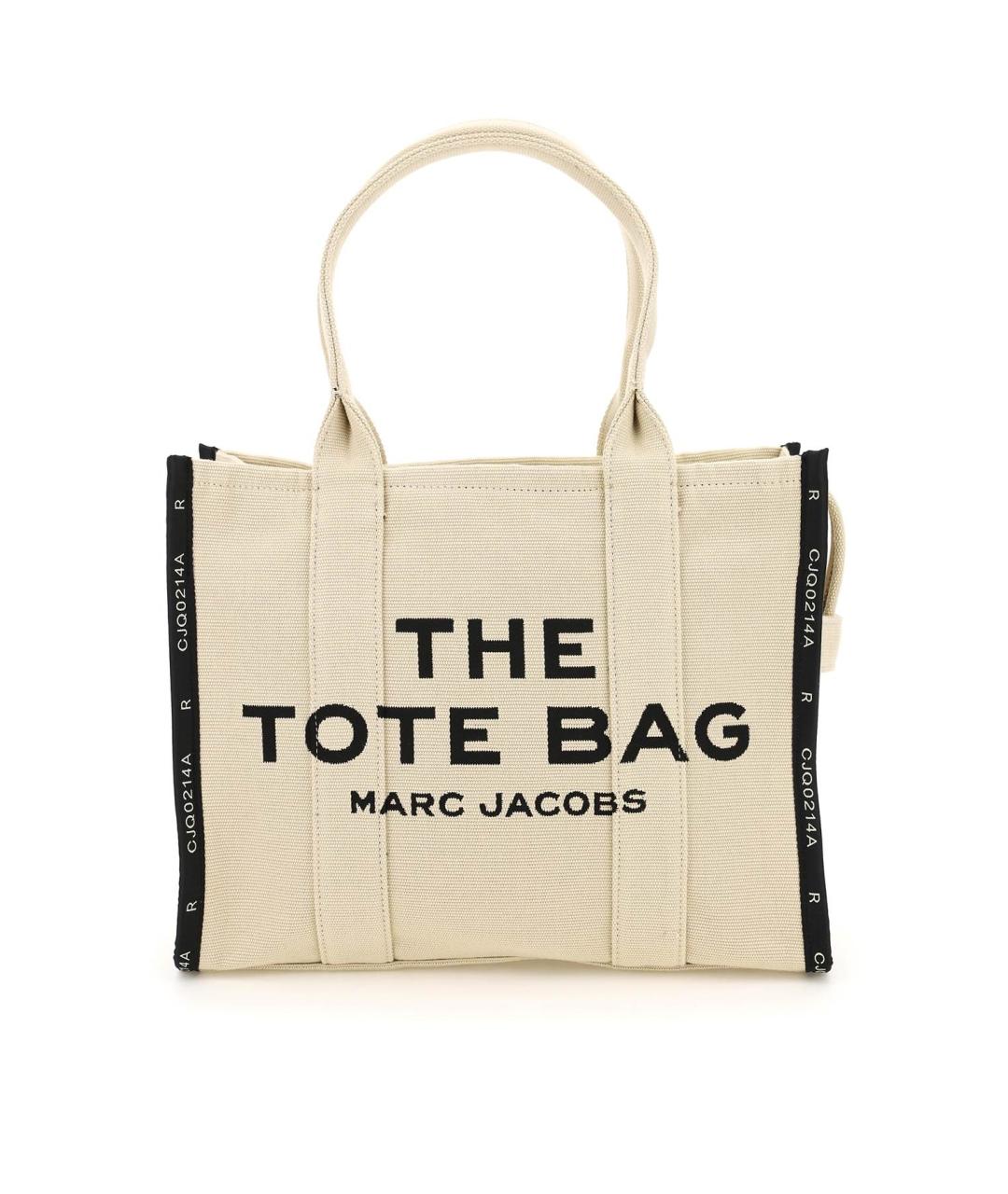 MARC JACOBS Бежевая тканевая сумка тоут, фото 2