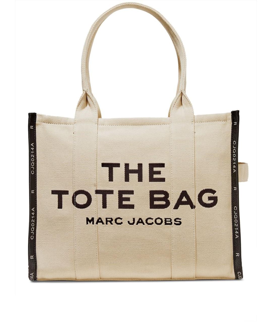 MARC JACOBS Бежевая тканевая сумка тоут, фото 1