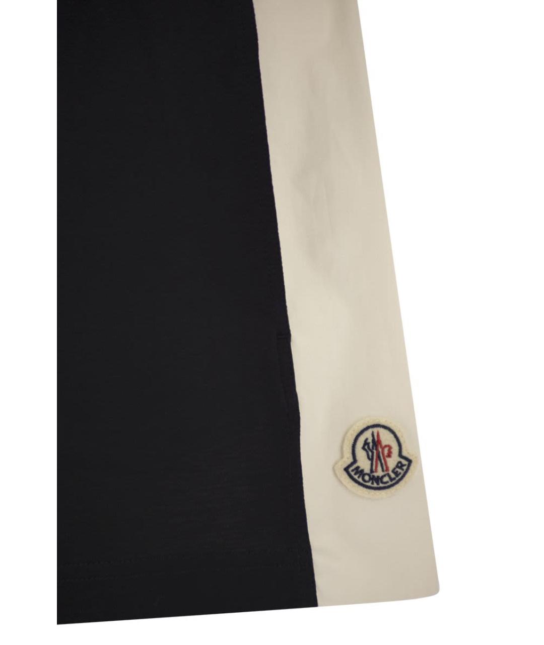 MONCLER Черные хлопковые шорты, фото 4