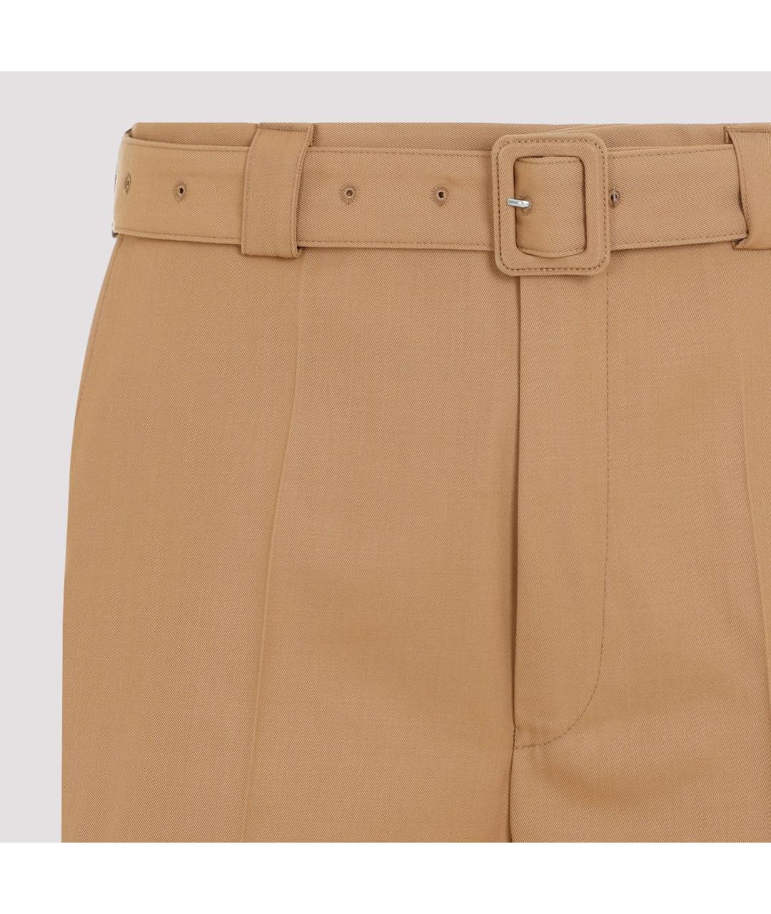 DRIES VAN NOTEN Коричневые полиэстеровые повседневные брюки, фото 4