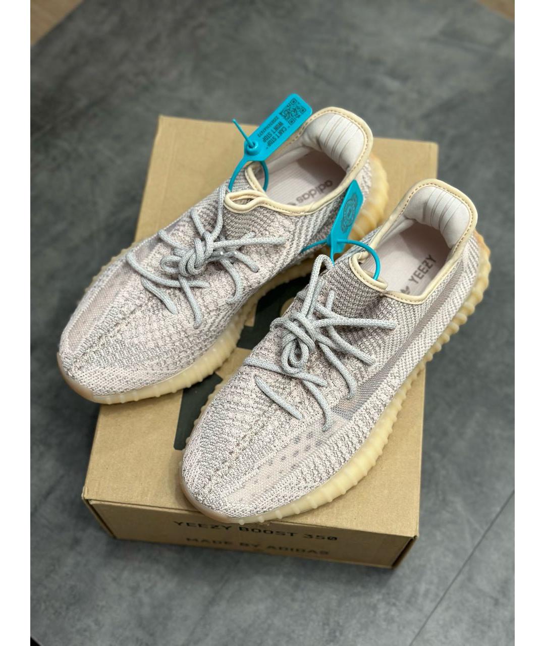 ADIDAS YEEZY Розовые низкие кроссовки / кеды, фото 2