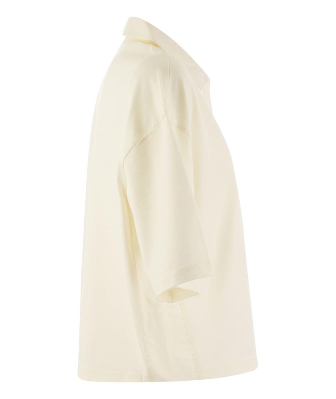 MONCLER Бежевая хлопковая футболка, фото 3