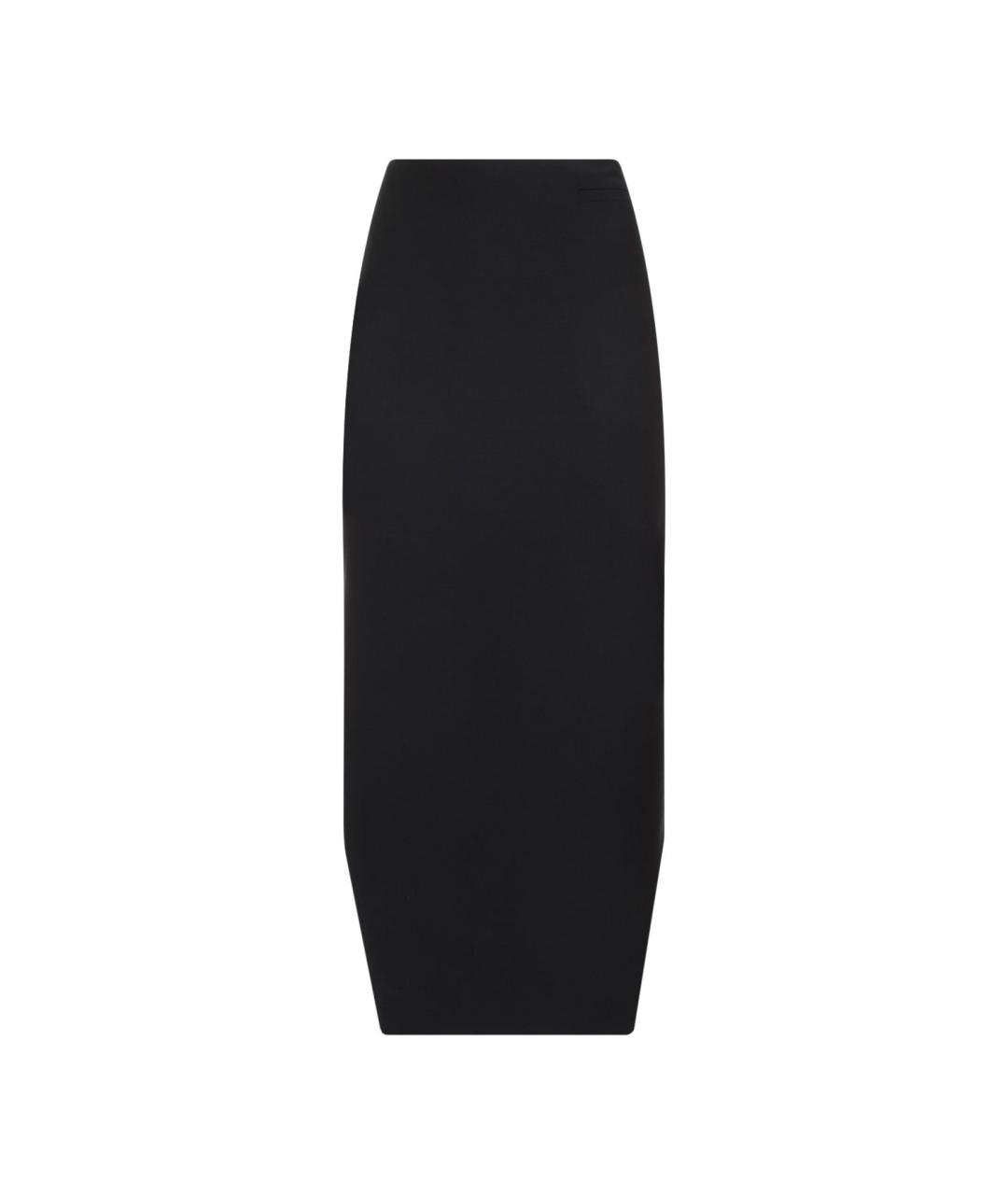 GIVENCHY Черная шерстяная юбка миди, фото 1