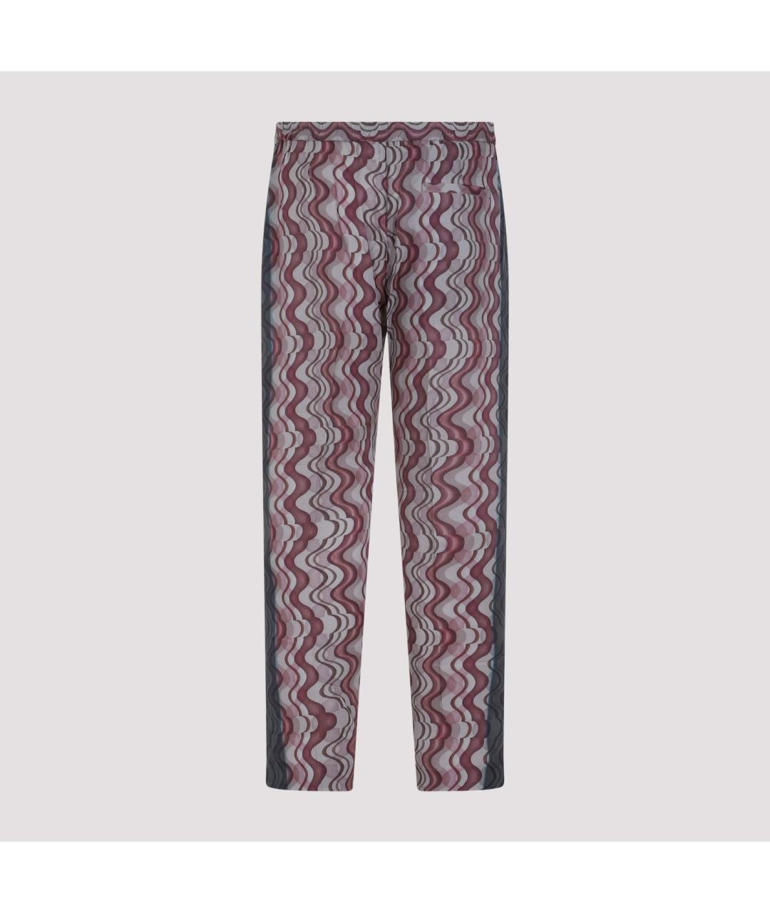 DRIES VAN NOTEN Мульти вискозные повседневные брюки, фото 3